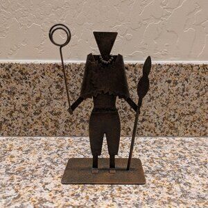 Vintage African Metal Figures – Art Sculpture – Excellent Condition
